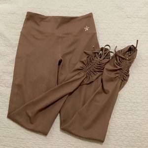 Rebel athletics brown cinch leggings Woman s